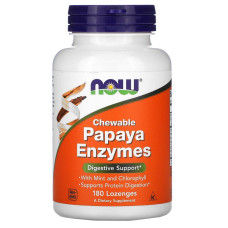Папайя NOW Foods Papaya Enzyme 180 Lozenges