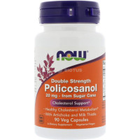 Комплекс для профілактики тиску та кровообігу NOW Foods Policosanol 20 mg 90 Veg Caps