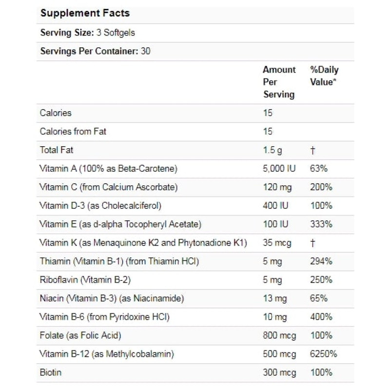 Вітаміни для вагітних NOW Foods Prenatal Gels + DHA 90 Softgels NOW-03809