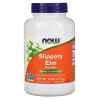 Трав'яні ферменти NOW Foods SLIPPERY ELM POWDER 4 OZ 113 g /75 servings/
