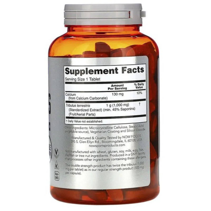 Трибулус NOW Foods Tribulus 1000 mg 180 Tabs