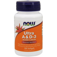 Комплекс Вітамін A+D NOW Foods Ultra A And D-3 100 Softgels NOW-00361