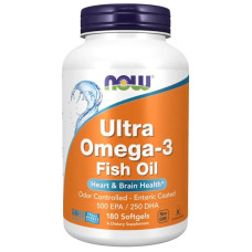 Омега 3 NOW Foods Ultra Omega 3 Fish Oil 180 Softgels