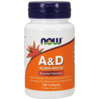 Витамин A NOW Foods Vitamin A 10,000 IU 100 Softgels