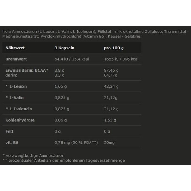 Амінокислота BCAA для спорту Olimp Nutrition BCAA Mega caps 1100 300 Caps