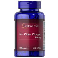 Яблочный уксус Puritan's Pride Apple Cider Vinegar 600 mg 200 Tabs