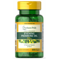 Масло вечерней примулы Puritan's Pride Evening Primrose Oil 500 MG With GLA 100 Softgels