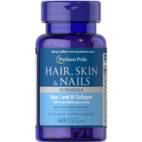 Комплекс для шкіри, волосся, нігтів Puritan's Pride Hair, Skin & Nails Formula 60 Caplets