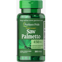 Экстракты ягод сереноа Puritan's Pride Saw Palmetto 450 mg 100 Caps