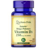 Вітамін D Puritan's Pride Vitamin D3 10000 IU 100 Softgels PTP-35872
