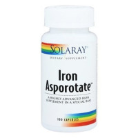 Микроэлемент Железо Solaray Iron Asporotate 18 mg 100 Caps SOR-04600