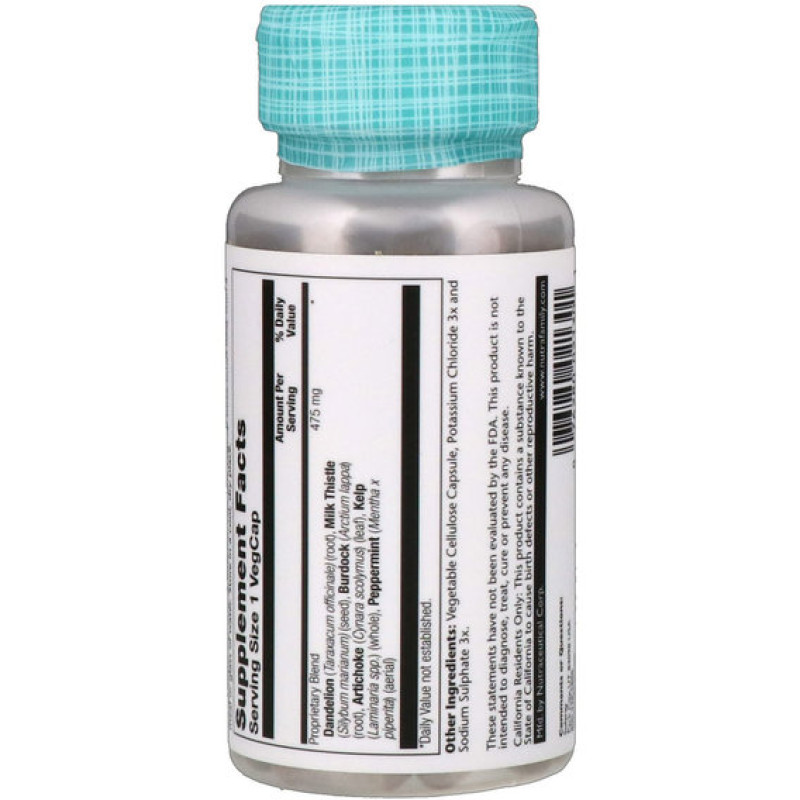 Комплекс для профілактики печінки Solaray Liver Blend SP-13 100 Veg Caps