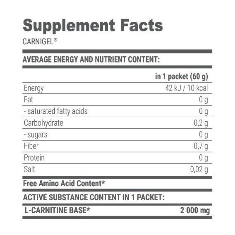 Жироспалювач для спорту Extrifit Carnigel 60 g Pineapple