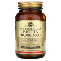 Біотин Solgar Biotin Super High Potency 10000 mcg 120 Veg Caps SOL-52392
