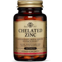 Мікроелемент Цинк Solgar Chelated Zinc 100 Tabs SOL-00800