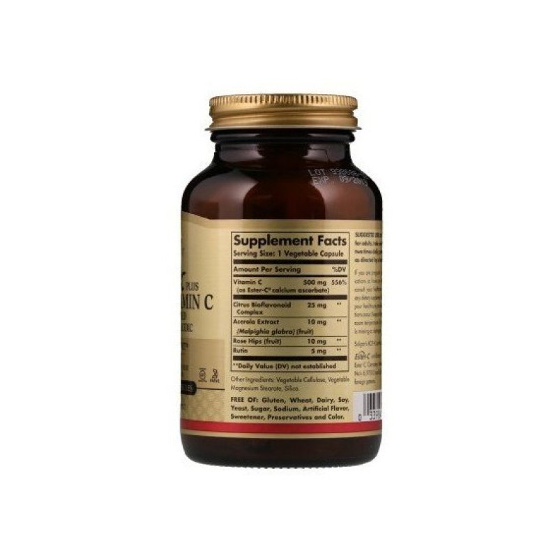 Вітамін C Solgar Ester-C Plus Vitamin C 500 mg 50 Veg Caps