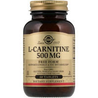 Карнитин Solgar L-Carnitine 500 mg 60 Veg Tabs