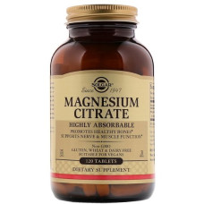 Мікроелемент Магній Solgar Magnesium Citrate 120 Tabs SOL-59205