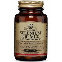 Селен Solgar Selenium, Yeast-Free 200 mcg 100 Tabs