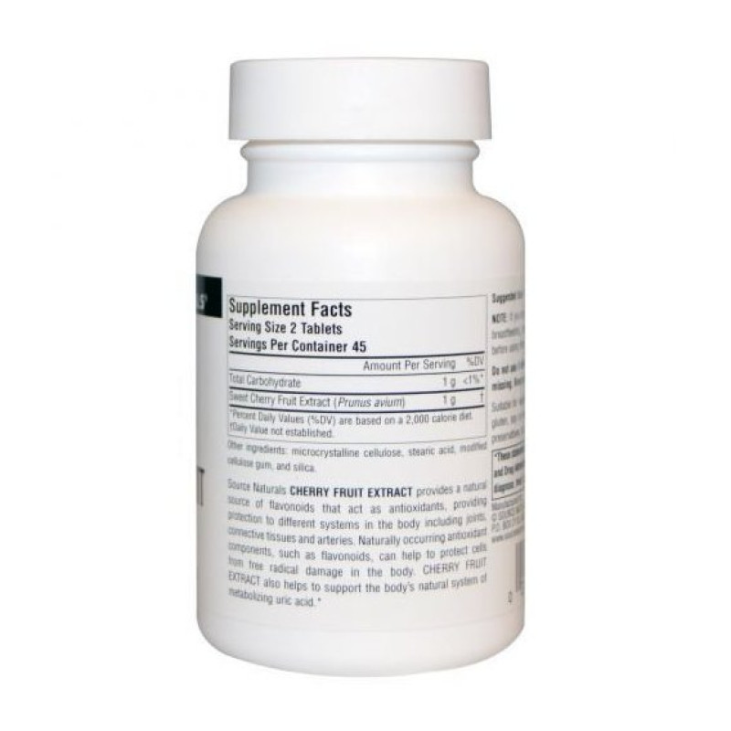 Антиоксидант Source Naturals Cherry Fruit Extract 500 mg 90 Tabs