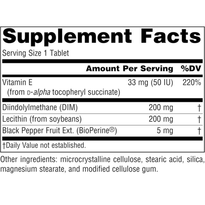 Антиоксидант Source Naturals DIM (Diindolylmethane) 200 mg 60 Tabs