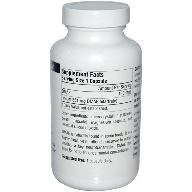 Диметиламіноетанол Source Naturals DMAE 351 mg 200 Caps