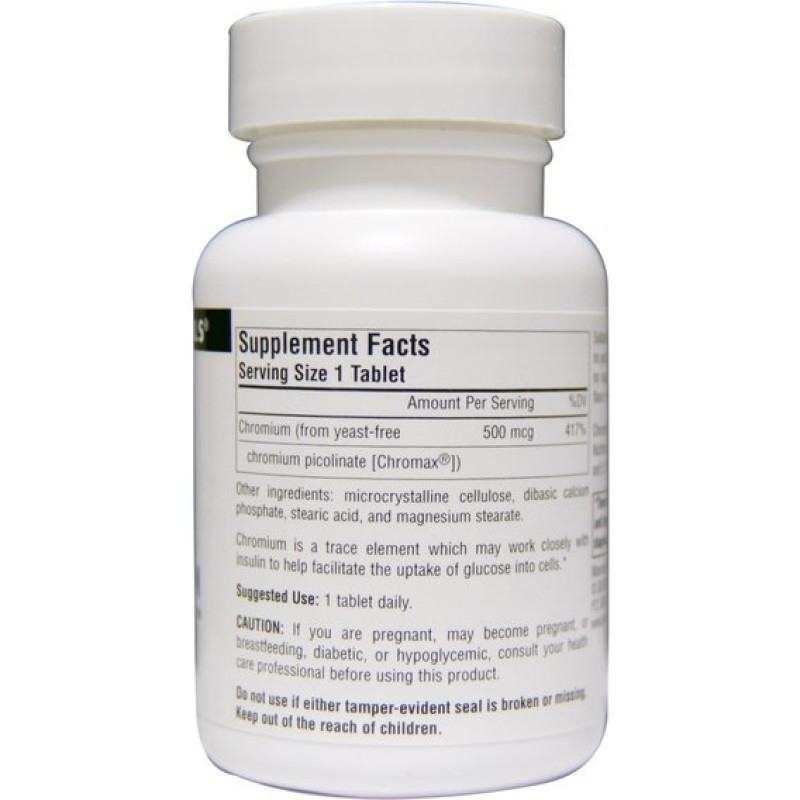 Мікроелемент Хром Source Naturals Ultra Chromium Picolinate 500 mcg 120 Tabs