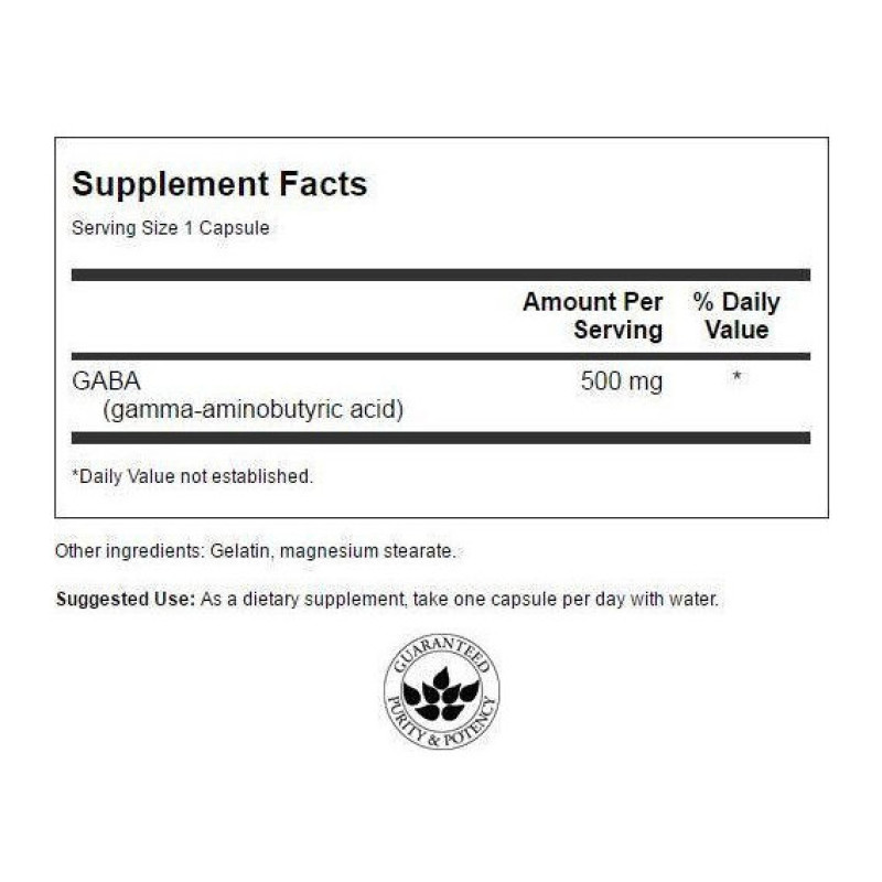 Аминокомплекс Swanson GABA 500 mg 100 Caps SWA-01872