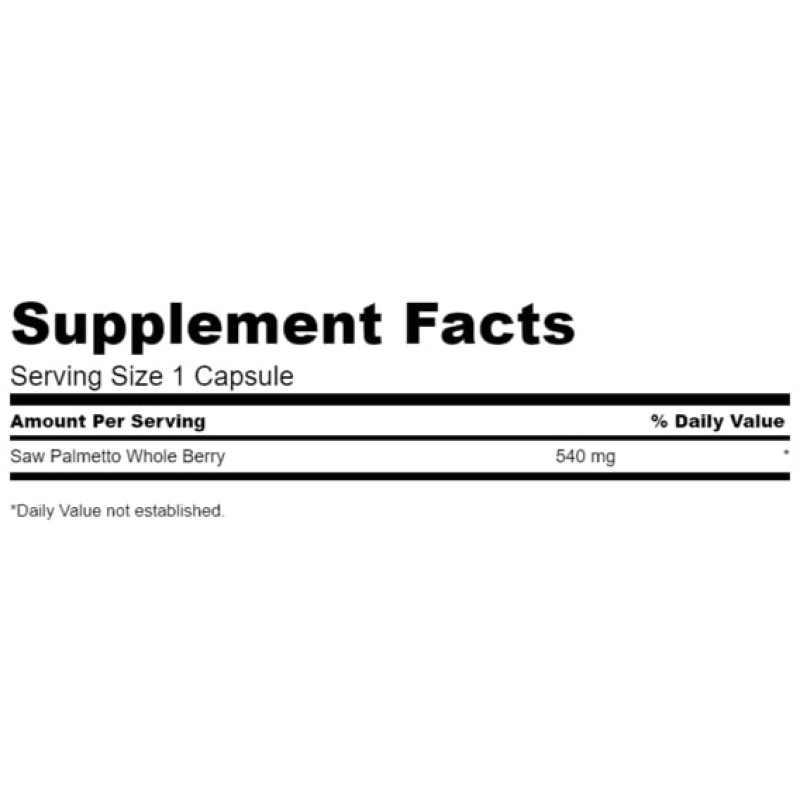 Экстракты ягод сереноа Swanson Saw Palmetto 540 mg 250 Caps SWA-01910