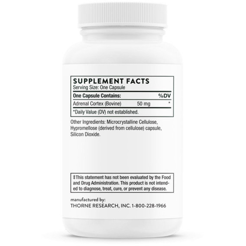 Комплекс для профілактики нервової системи Thorne Research Adrenal Cortex 60 Caps