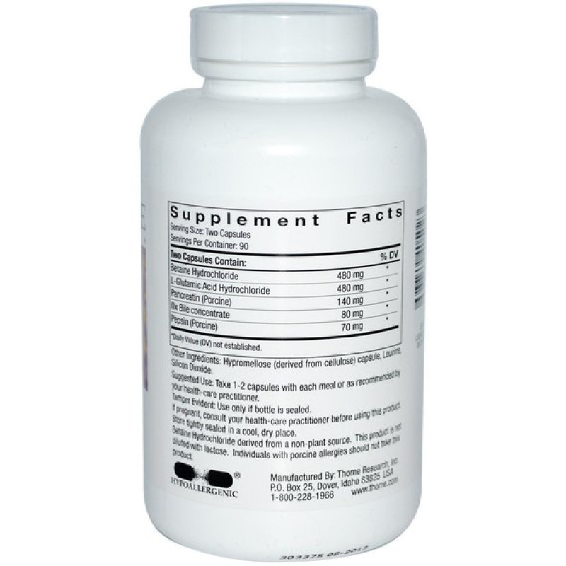 Травні ферменти Thorne Research Bio-Gest 180 Caps
