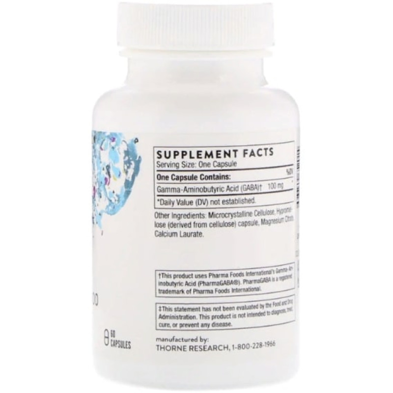 Аминокомплекс Thorne Research Pharma GABA-100 60 Caps THR-65201