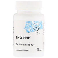 Мікроелемент Цинк Thorne Research Zinc Picolinate 15 mg 60 Caps