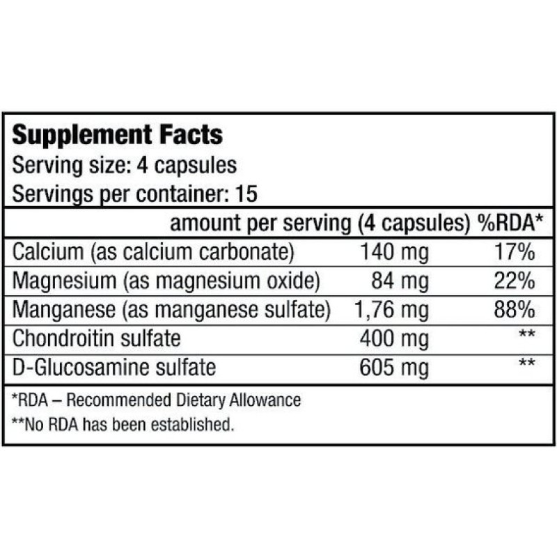 Хондропротектор (для спорту) BioTechUSA Chondroitin Glucosamine 60 Caps