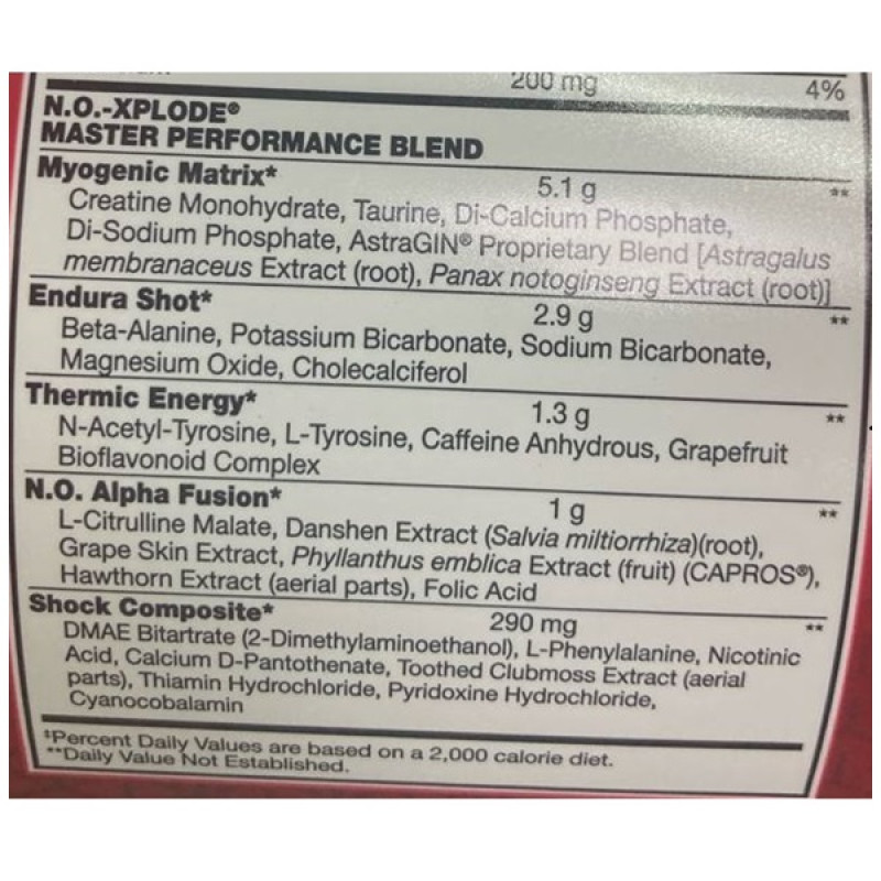 Комплекс до тренування BSN N.O.-Xplode Legendary Pre-Workout 555 g /30 servings/ Fruit Punch