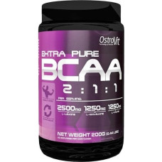 Амінокислота BCAA для спорту OstroVit Extra Pure BCAA 2:1:1 200 g /40 servings/ Pure
