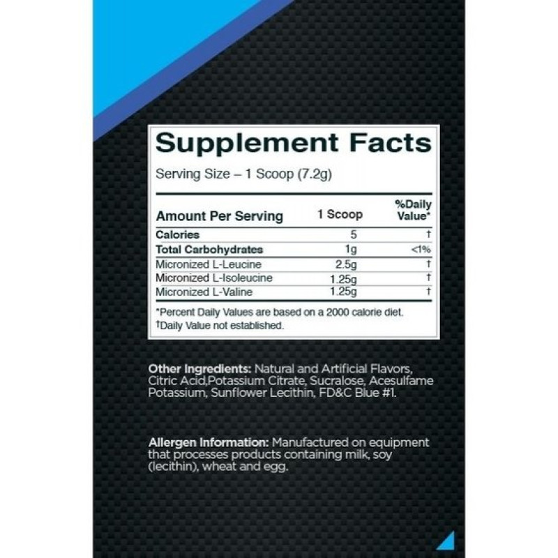 Амінокислота BCAA для спорту Rule One Proteins R1 BCAAs 444 g /60 servings/ Orange