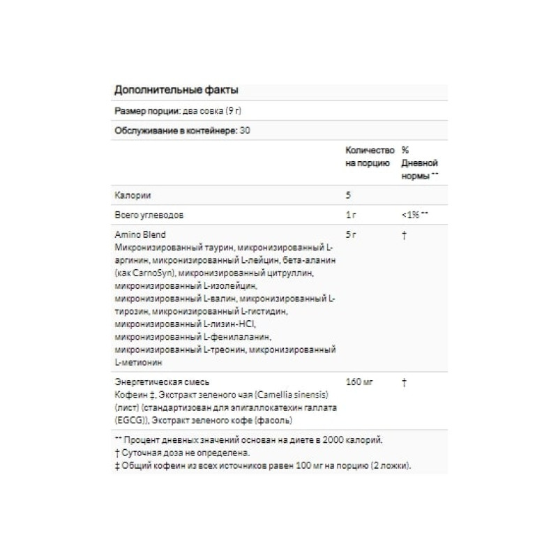 Амінокомплекс для спорту Optimum Nutrition Essential Amino Energy 270 g /30 servings/ Juicy Strawberry