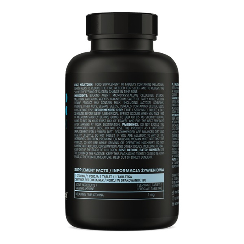 Мелатонін для спорту OstroVit Melatonin 180 Tabs