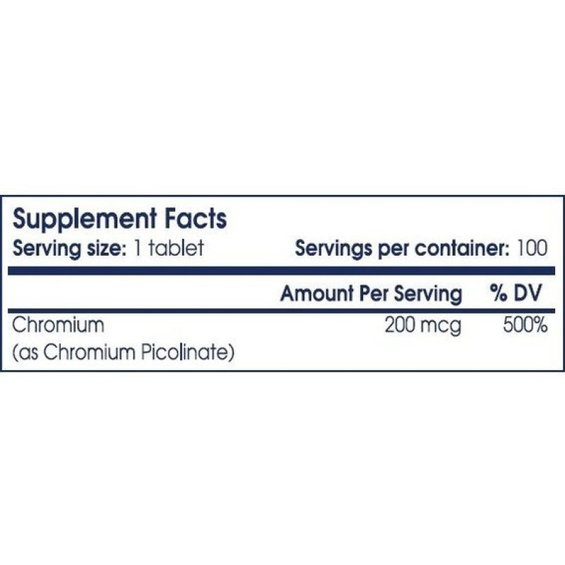 Мікроелемент Хром для спорту Scitec Nutrition Chromium Picolinate 100 Tabs