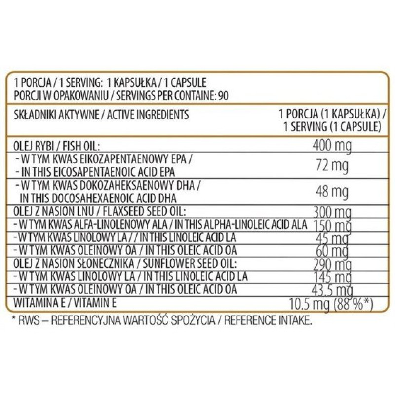 Омега для спорту OstroVit Omega 3-6-9 180 Caps