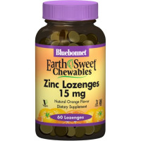 Мікроелемент Цинк Bluebonnet Nutrition Zinc Lozenges 15 mg 60 Lozenges Orange Flavored BLB0745