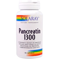 Панкреатін Solaray Pancreatin 1300 90 Caps SOR-04818
