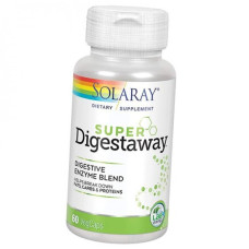 Травні ферменти Solaray Super Digestaway, Digestive Enzyme Blend 60 Veg Caps SOR-04800