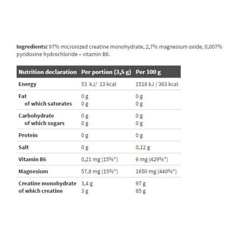 Креатин моногідрат Olimp Nutrition Rocky Athletes Creatine 200 g /57 servings/ Unflavored