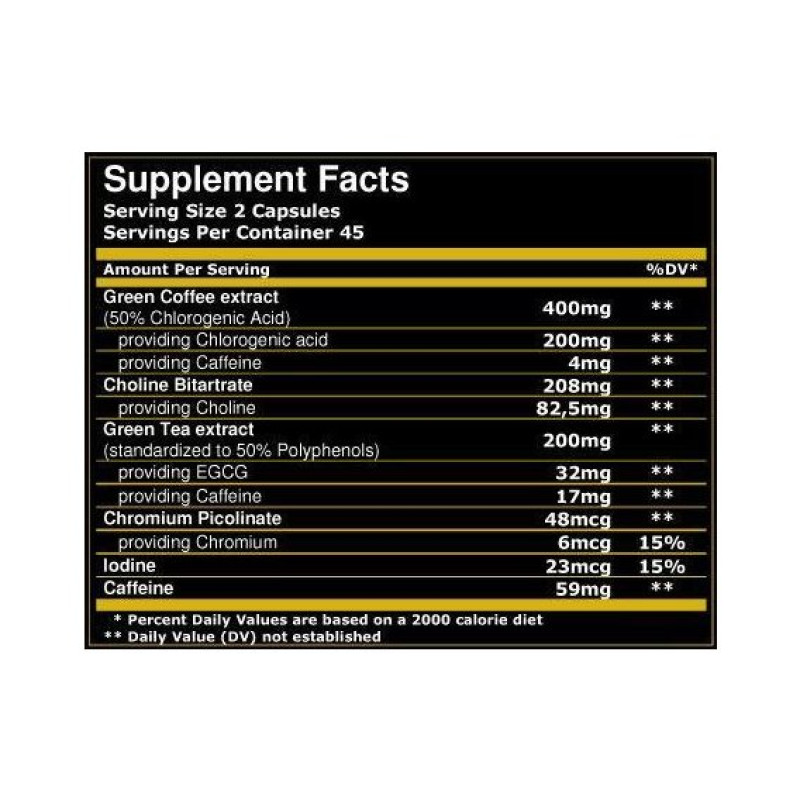 Комплексний жироспалювач Scitec Nutrition Green Coffee Complex 90 Caps