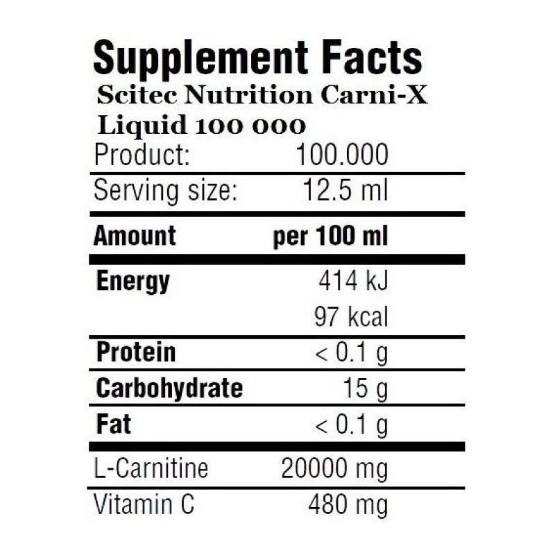 Жироспалювач для спорту Scitec Nutrition Liquid Carni-X 100 000 500 ml /40 servings/ Cactus Fig Pineapple
