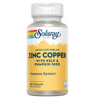 Микроэлемент Цинк Solaray Zinc Copper 100 Veg Caps