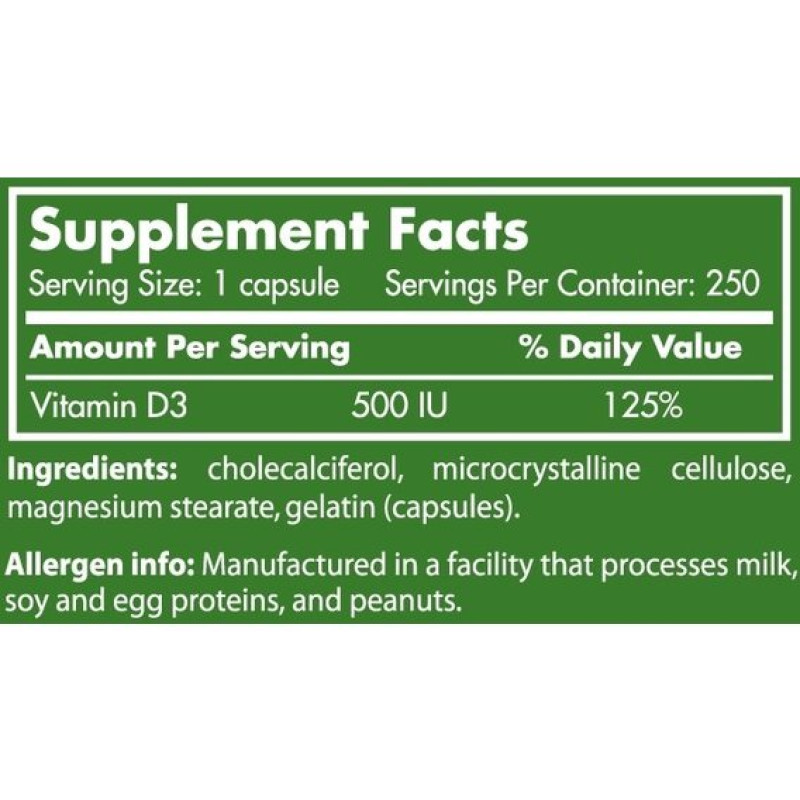 Вітамін D для спорту Scitec Nutrition Vitamin D3 250 Caps
