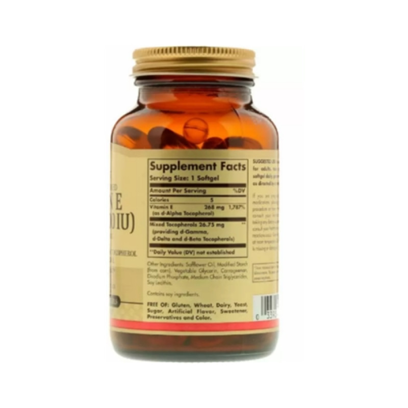 Вітамін E Solgar Vitamin E 400 IU 268 mg 100 Veg Caps